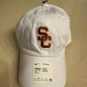 NWT White USC Hat
